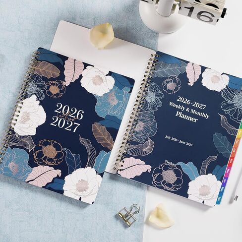 Planner 2024-2025, Aug 2024-Dec 2025 Weekly and Monthly Planner, 9 x 11 Calendar Planner for Organization, Planner 2025 with Notes, Class Schedule, Contacts, Monthly Tabs - Lake Green in Kuwait