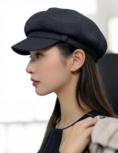 Newsboy Cap for Women, Beret Newsboy Hat, Ladies Octagonal Gatsby Hats, Outdoor Vintage Artist Beret Cap in Kuwait