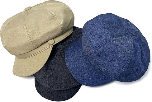 Newsboy Cap for Women, Beret Newsboy Hat, Ladies Octagonal Gatsby Hats, Outdoor Vintage Artist Beret Cap in Kuwait