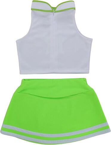 Little Girls' Kids Children Dress Cheerleader Costume Uniform Cheerleading Outfit Halloween Star in Saudi Arabia