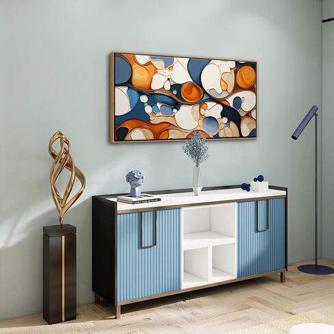 Abstract Canvas Wall Art - Colorful Framed Wall Decor for Living Room, Bedroom, Office - Large Modern artwork picture, Bedroom Aesthetic Room Wall Decorations, Oil Painting Wall Art in Saudi Arabia