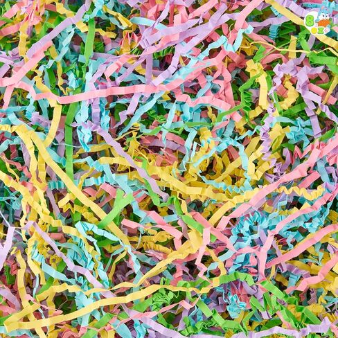 JOYIN 8 oz Easter Grass Shredded Paper, Recyclable Paper Grass, Shred Raffia Crinkle Cut for Basket Filler Stuffers, Easter Egg Hunt Crafts Decor, Party Favors, Box Bags Gift Wrapping Decoration in Saudi Arabia
