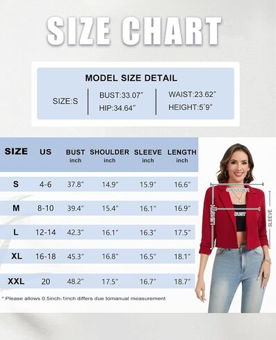 Women Cropped Blazers for Business Casual One Button Lapel Ruched 3/4 Sleeve Blazer Work Office Jackets in Kuwait