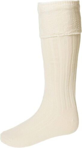 Men’s Kilt Socks – Merino Wool Blend Highland Dress Socks – Made in Scotland – Gents' Highland Wear Sock in Kuwait