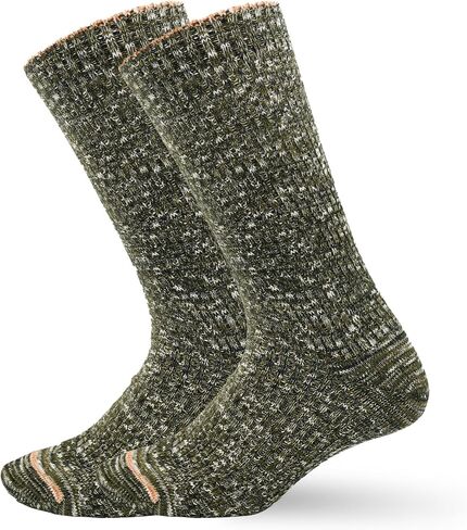 Vintage Slouch Socks for Women & Men, Chunky Knit Snowflake Cotton Crew Socks, Warm Fall and Winter Retro Style in Saudi Arabia