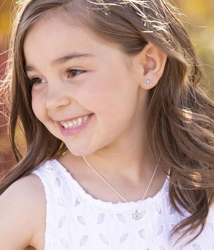 مجموعة من قلادة وأقراط من الفضة الإسترلينية عيار 925 من الفضة الإسترلينية للفتيات من Cherished Moments Girls لشهر يونيو للأطفال in Kuwait