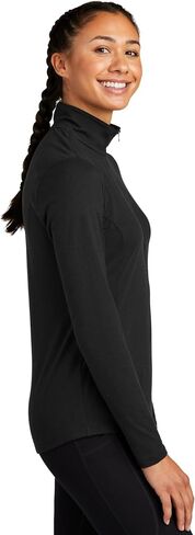 SPORT-TEK Women's PosiCharge Tri-Blend Wicking Quarter Zip Pullover | Lightweight & Breathable Quarter Zip Jacket in Kuwait