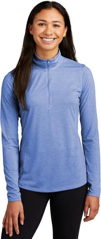 SPORT-TEK Women's PosiCharge Tri-Blend Wicking Quarter Zip Pullover | Lightweight & Breathable Quarter Zip Jacket in Kuwait