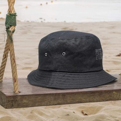 Bucket Apparel Hat Best Grampy Ever Grandpa Embroidery Hats for Men & Women in Kuwait