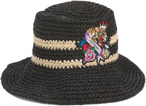قبعة من القش من ED HARDY، قابلة للطي، محيط 24 بوصة in Kuwait