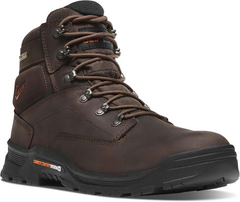 Danner Crafter 6" Waterproof Work Boots for Men - Nubuck Leather with Breathable Dry Barrier, DCS Footbed, and Traction Heel Outsole, EH Rated in Kuwait