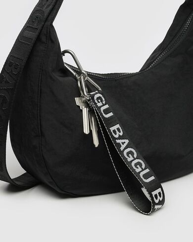 BAGGU Logo Keychain - Black and White in Kuwait
