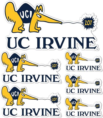 ملصقات ديزرت كاكتوس جامعة كاليفورنيا إيرفين آكلات النمل UCI Eaters ملصقات فينيل للكمبيوتر المحمول وزجاجة مياه وقصاصات السيارة 11.42 × 8.94 ورقة T3 (النوع 3-2) in Kuwait