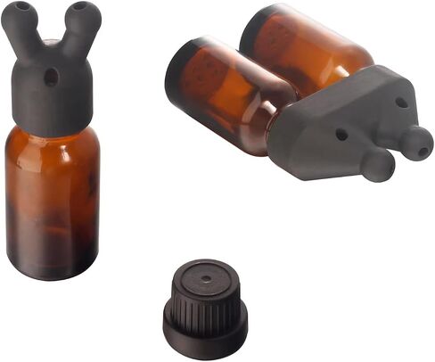 YAMSLAM Aroma Bottle Sniffer Cap Leakproof Essential Oil Inhaler Cap Double/Single Sole Essential Oil Inhaler Mini Perfume Inhaler Dispenser Bottle for Women Men in Saudi Arabia