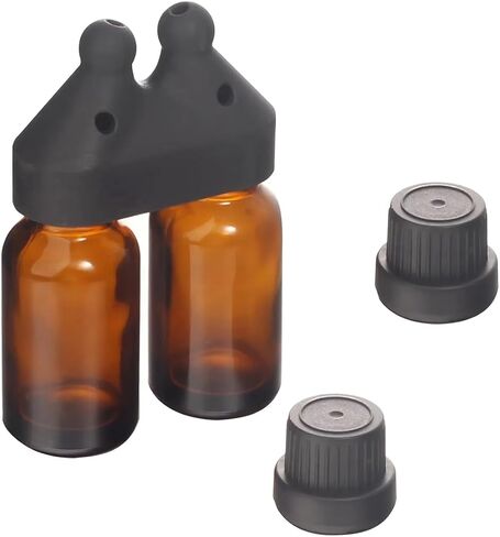 YAMSLAM Aroma Bottle Sniffer Cap Leakproof Essential Oil Inhaler Cap Double/Single Sole Essential Oil Inhaler Mini Perfume Inhaler Dispenser Bottle for Women Men in Saudi Arabia