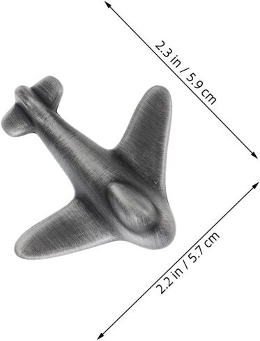 VALICLUD Cartoon Airplane Dresser Knobs and Cabinet Drawer Pulls, Black Brushed Metal Handles with Screws, Bedroom Wardrobe and Nursery Furniture Hardware Set of 2 in Kuwait