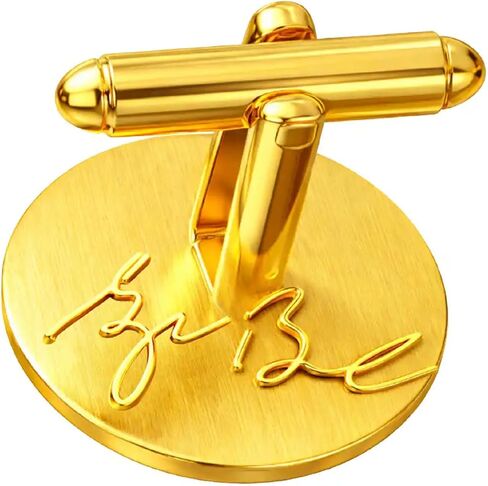 George W. Bush Presidential Cufflinks 24K Gold Plated, Presidential Seal Eagle Cuff Links for Men, USA President Collectible, Executive Formal Wedding Business Luxury Jewelry Gift for Him Souvenir - Gift-Ready Set in Saudi Arabia