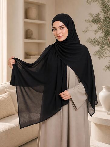 MiaoChioce Extra Large Viscose Hijab Scarf for Women - Premium Double-Stitched Soft Breathable Head Wrap - Maxi Modest Shawl in Saudi Arabia