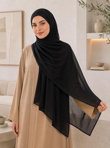 MiaoChioce Extra Large Viscose Hijab Scarf for Women - Premium Double-Stitched Soft Breathable Head Wrap - Maxi Modest Shawl in Saudi Arabia