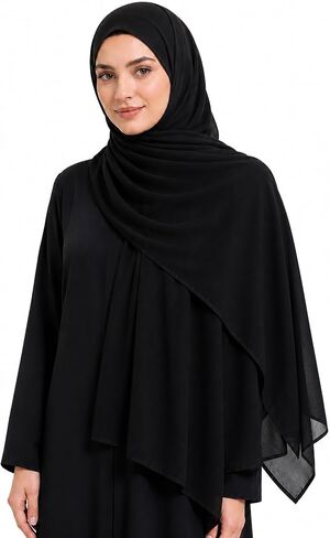 MiaoChioce Extra Large Viscose Hijab Scarf for Women - Premium Double-Stitched Soft Breathable Head Wrap - Maxi Modest Shawl in Saudi Arabia