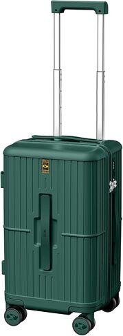 20 Inch Carry On Luggage, PC Hardshell Trunk Luggage with 3:7 Split Design, TSA Lock, Spinner Wheels, Lightweight Rolling Travel Suitcase, Green in Saudi Arabia