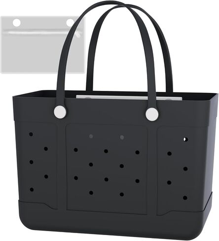 Extra Large Rubber Beach Tote, Waterproof Travel Tote Bag for Womens, X-L Rubber Handbag, Beach Bags Waterproof Sandproof in Saudi Arabia