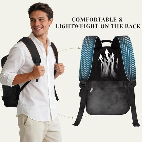 Travel Backpack, Carry On Backpack Personal Item Travel Bag, Backpack for Women and Men, 18x14x8 inches Airline Approved Travel Bag 30L, Water Resistant Casual Backpack Fits 15.6''Laptop, Black in Saudi Arabia