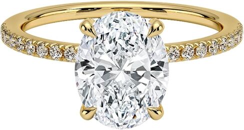 1-5 CT Oval Cut IGI Certified Lab Grown Diamond Ring 10K 14K 18K Solid Gold Hidden Halo Accented Lab Grown Diamond Engagement Ring Christmas gift for Women (E-F Color, VVS2 Clarity) in Saudi Arabia