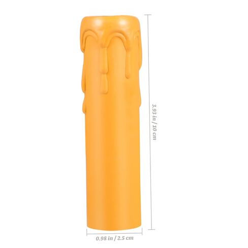 Mikikit 20Pcs Lightweight Tear Pattern Candle Sleeves Plastic Candle Socket Covers for Chandelier Decoration Heat Resistant Candle Casings Φxmm for Wall Lamps in Kuwait