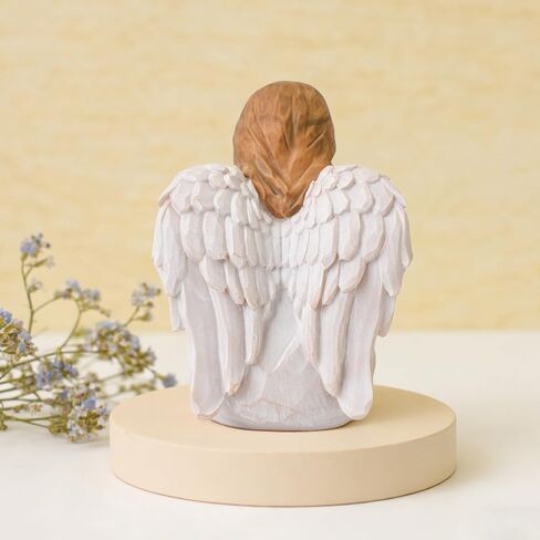 Forget Me Not Angel Figurines Statue, Miscarriage Gifts for Mothers, Sympathy Gifts for Loss of Loved One, Sculpted Hand-Painted Statue for Memorial, Funeral Comfort, Emotional Support and Healing in Saudi Arabia