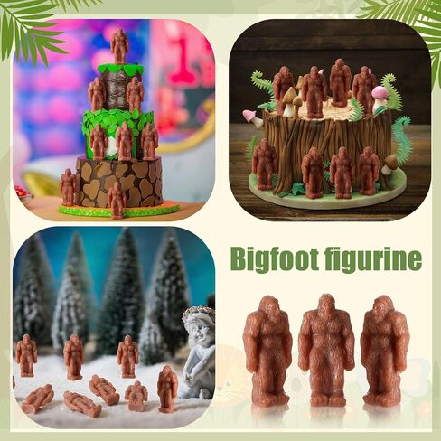 Novabright 80 Pcs Mini Bigfoot Figurine Bulk Resin Miniature Sasquatch Gift to Hide Tiny Bigfoot Resin Statues Mini Sasquatch Ornaments Xmas Table Centerpieces for Table Tiered Tray Decor in Kuwait
