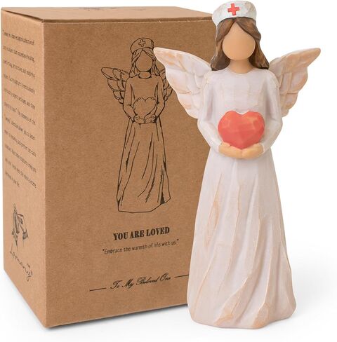 Forget Me Not Angel Figurines Statue, Miscarriage Gifts for Mothers, Sympathy Gifts for Loss of Loved One, Sculpted Hand-Painted Statue for Memorial, Funeral Comfort, Emotional Support and Healing in Saudi Arabia