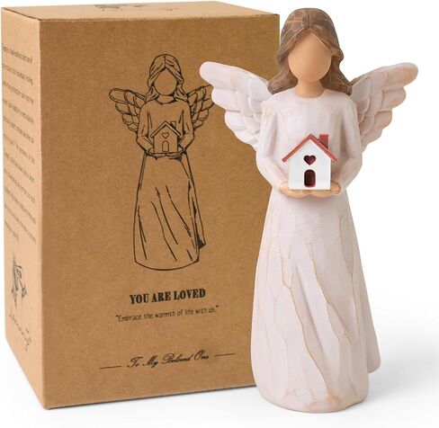 Forget Me Not Angel Figurines Statue, Miscarriage Gifts for Mothers, Sympathy Gifts for Loss of Loved One, Sculpted Hand-Painted Statue for Memorial, Funeral Comfort, Emotional Support and Healing in Saudi Arabia