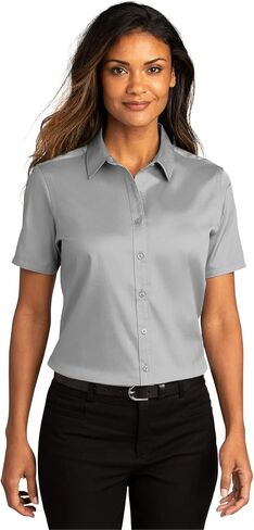 Port Authority Women's Short Sleeve SuperPro React Twill Button-Down Shirt in Kuwait