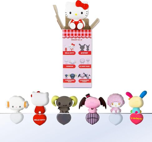 Sonix x Sanrio Peekers - صندوق مخصص للأصدقاء - شخصيات صغيرة مزخرفة لاصقة - تتضمن هالو كيتي، كوجيميون، لورومانيكس، ماي سويت بيانو، أو الشخصية الغامضة in Kuwait