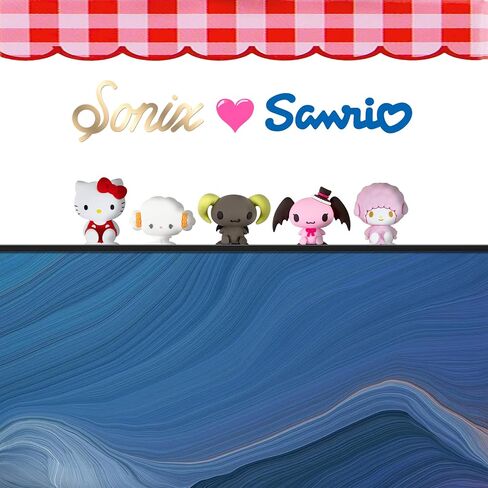 Sonix x Sanrio Peekers - صندوق مخصص للأصدقاء - شخصيات صغيرة مزخرفة لاصقة - تتضمن هالو كيتي، كوجيميون، لورومانيكس، ماي سويت بيانو، أو الشخصية الغامضة in Kuwait