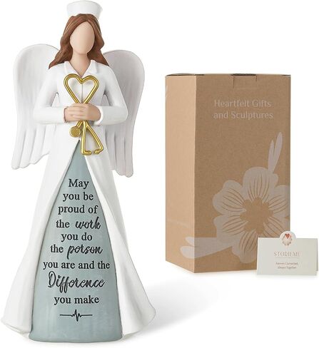 Storieme Nurse Appreciation Gifts for Women: Best Nurse Practitioner Gift - Unique Nurses Week Pinning Ceremony Present Angel Figurines in Saudi Arabia
