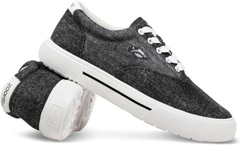FISHOOZ Men’s Sunwashed Lace-Up Deck Shoes – Water-Repellent, Arch Support, Padded Collar, Sneaker Platform – Boat, Fishing, and Casual in Saudi Arabia