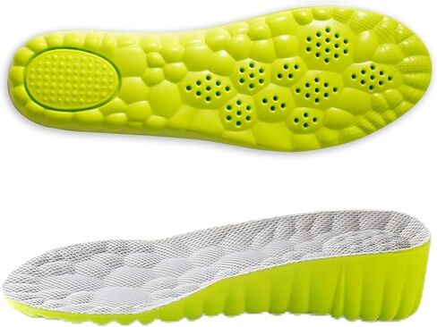 Height Increase Insoles for Men and Women (+1.4 inch) Discreet Shoe Lifts, 4D Cloud Memory Foam Heel Lift Inserts, All Day Comfort, Trim to Fit Inserts for Most Sneakers & Shoes (M 8-9.5/W 9-10.5) in Saudi Arabia