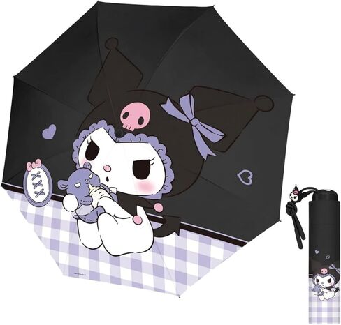 Cartoon Kawaii Umbrella 8 Fiberglass Ribs, Manual Open Close All Weather WindProof. UPF 50+. in Saudi Arabia