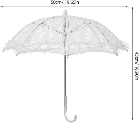 Toyvian Wedding Umbrellas Parasol Lace Parasol Umbrella- Vintage Wedding Bridal for Photo Props Decoration Lace Retro in Saudi Arabia