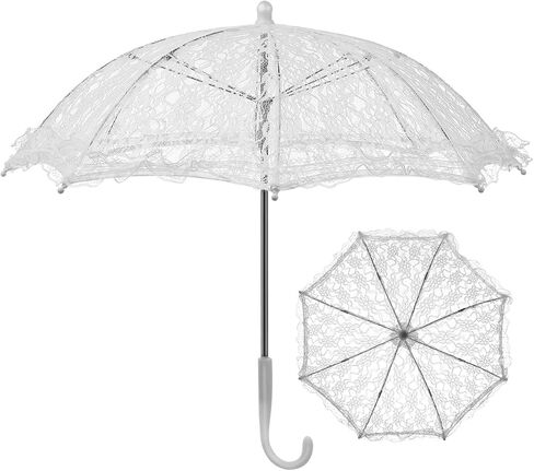 Toyvian Wedding Umbrellas Parasol Lace Parasol Umbrella- Vintage Wedding Bridal for Photo Props Decoration Lace Retro in Saudi Arabia