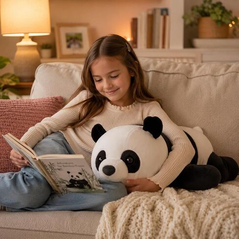 24" Cute Giant Panda Bear Plush Soft Body Pillow Pet,Large Panda Stuffed Animals Toy Doll Gift for Kids, Girls and Boy, Christmas, Birthdays in Saudi Arabia