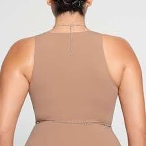 Swarovski Crystal Body Chain, X SKIMS 5678065 Exotic Body Jewlery, Swarovski x SKIMS Octagon cut, Box chain, X-shape, White, Rhodium plated in Kuwait