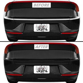SlickMod Chrome Delete Blackout Vinyl Overlay for 2022-2023 Kia EV6 Rear Trim (Gloss Black)