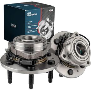 KAX 515096 زوج محمل العجلة الأمامية ومجموعة المحور مناسب لـ 2007-2013 Chevy Tahoe، لـ 2008-2013 Chevy Silverado 1500، لـ 2007-2013 GMC Sierra 1500،6 العروة مع ABS