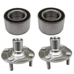 Front Wheel Hub & Bearing Set Compatible with Mitsubishi Mirage 2014 2015 2016 2017 2018 20196 2020 2021 2022 2023 G4 2017 2018 2019 2020 2021 2022 2023 (Lh & Rh) Replace 3880A056 3885A039