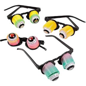 Hanging Rainbow Goo-Goo Glasses (1 dz)assorted colors