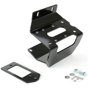 KUAFU Front Bumper Winch Mount Compatible with 2016-2023 Honda Pioneer 1000 1000-5 1000-6 Plate Bracket Kit Replacement for 101885 Steel Black