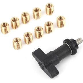 Fairing Repair Kit, Motorcycle Fairing Insert Repair Kit Brass Bolts Screws W/T?Handle Installation Tool for Batwing Type